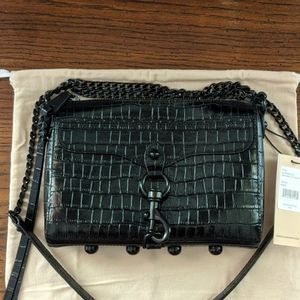 Rebecca Minkoff mini mac cut edge snakeskin